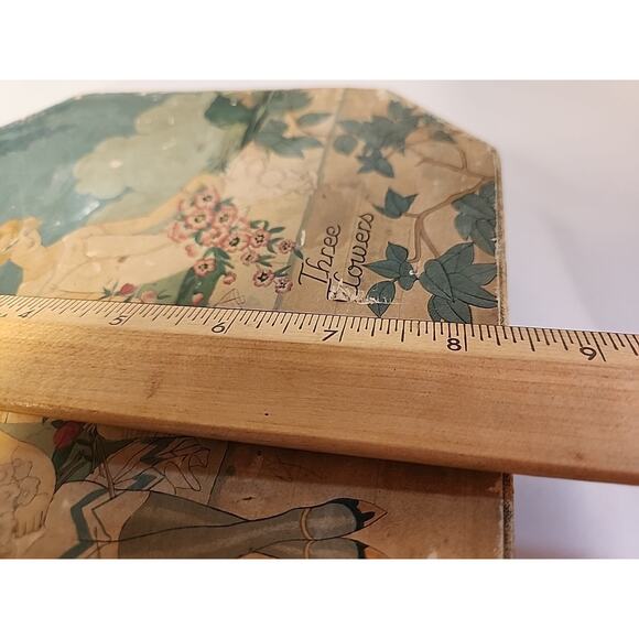 Art Deco Cardboard Powder BOX 3 Flowers Art Deco Richard Hudnut George Barbier - Picture 8 of 16